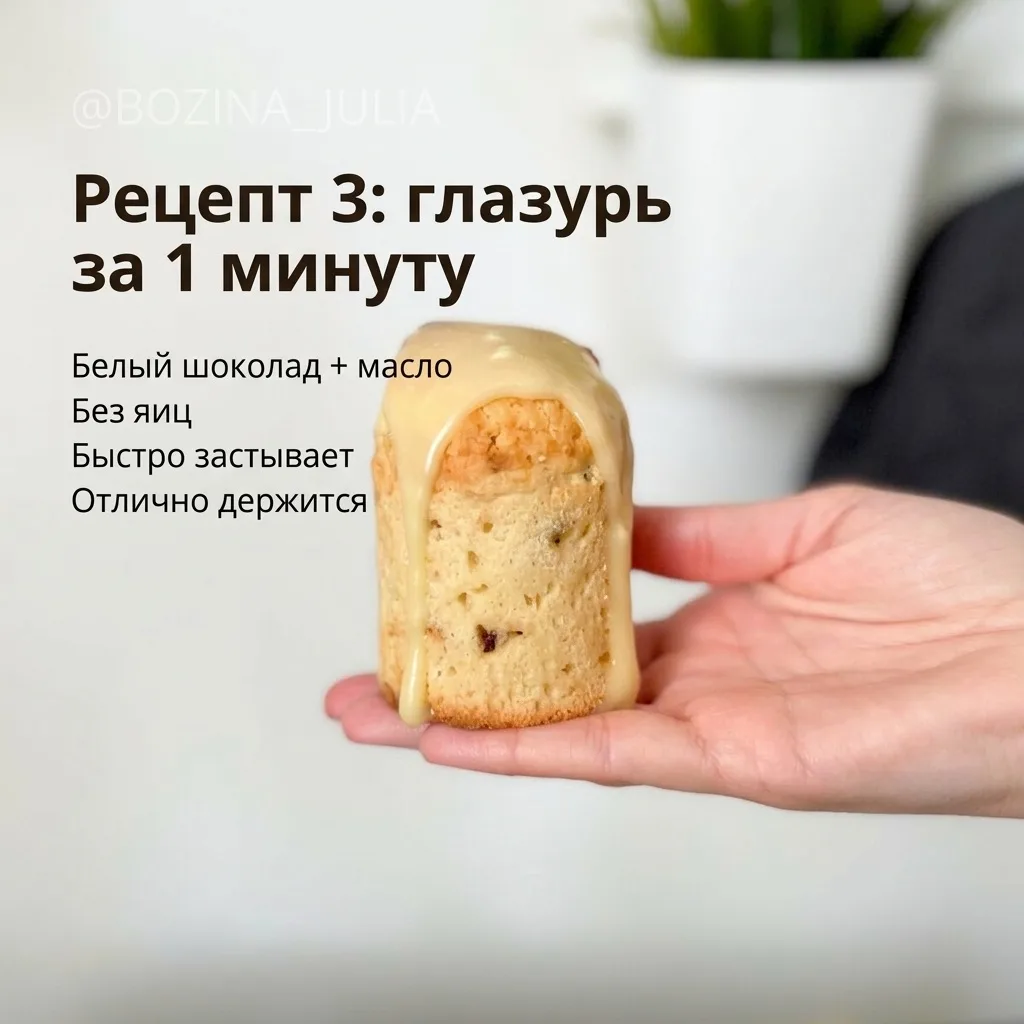 Какую глазурь делать на куличи: 6 моих любимых вариантов  Перед Пасхой у меня всегда один и тот же в