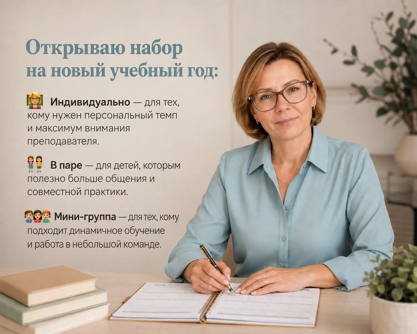 🌿 Открываю набор на новый учебный год
