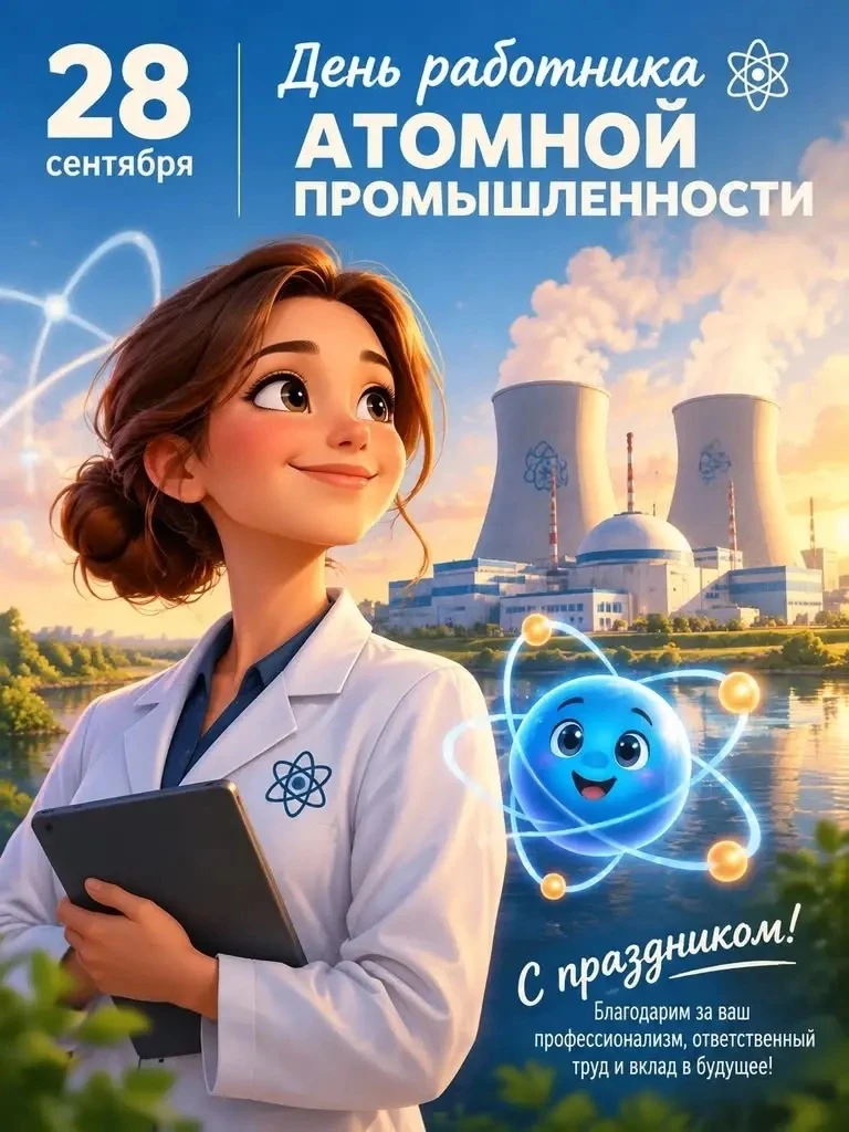 28 сентября - День Работника Атомной Промышленности ⚛️