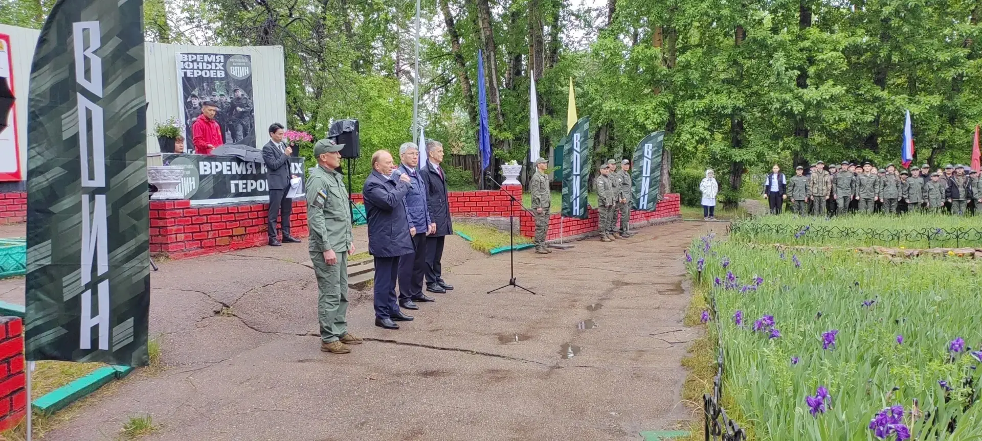 🇷🇺На Верхней Берёзовке столицы Бурятии в лагере «Огонек» торжественно открылась первая смена военн
