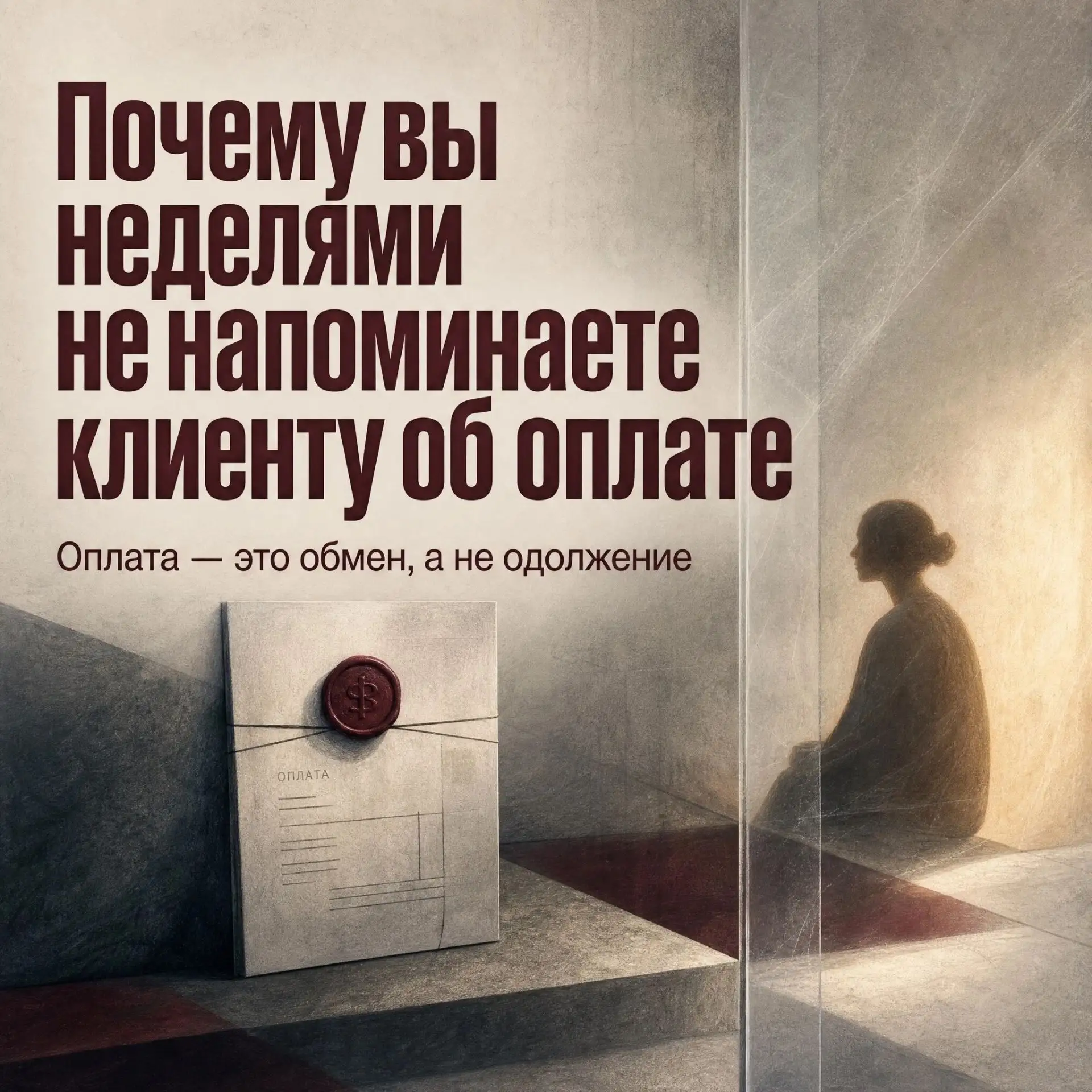 Почему вы неделями не напоминаете клиенту об оплате
