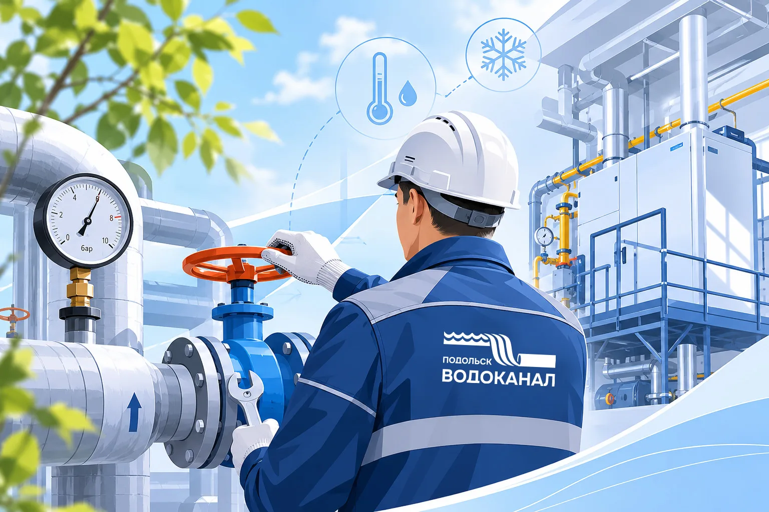 Подготовка начинается летом: как Подольский Водоканал готовит свои объекты к зиме

До отопления еще 