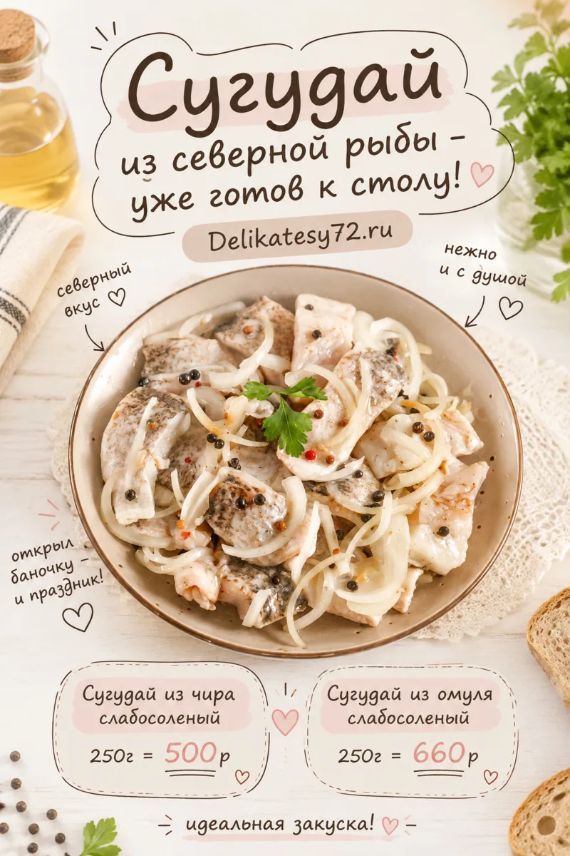 🐟 СУГУДАЙ ИЗ СЕВЕРНОЙ РЫБЫ — УЖЕ ГОТОВ К СТОЛУ!