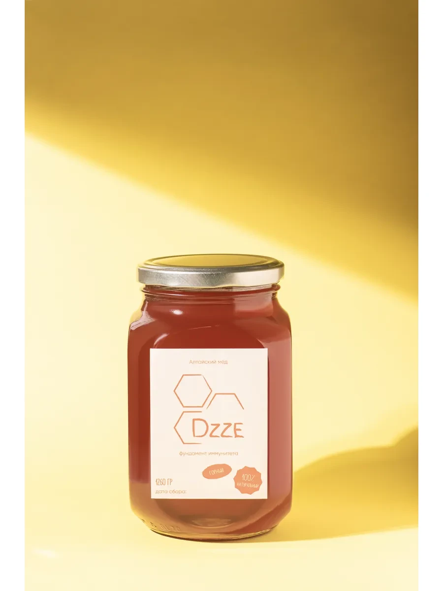 🟩 50,4% Горный мёд, Алтай, 1260г | Dzze
