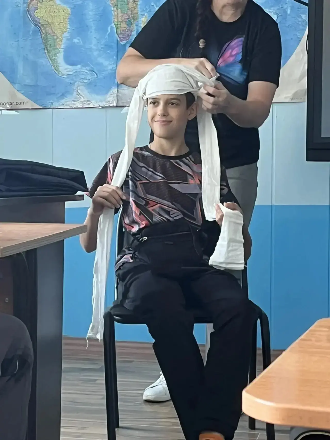 🏥 В отряде РВО прошло занятие по первой медицинской помощи!