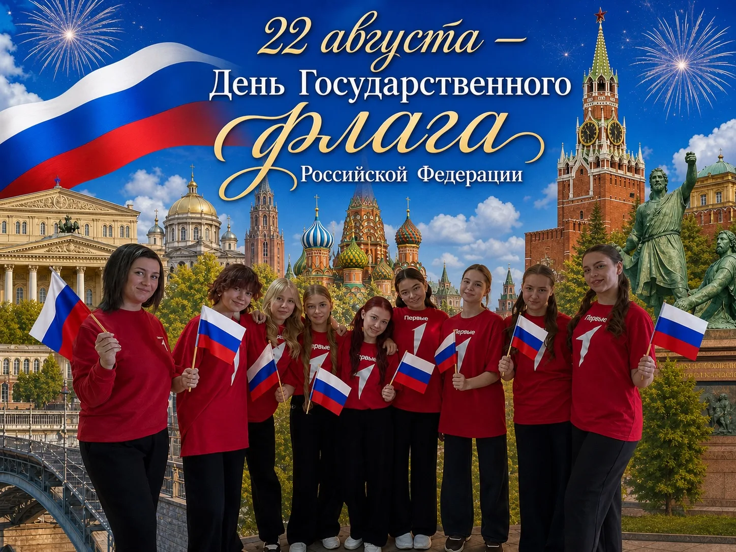 🎉 День Государственного флага РФ: отмечаем вместе с «Движением Первых»! 🇷🇺
