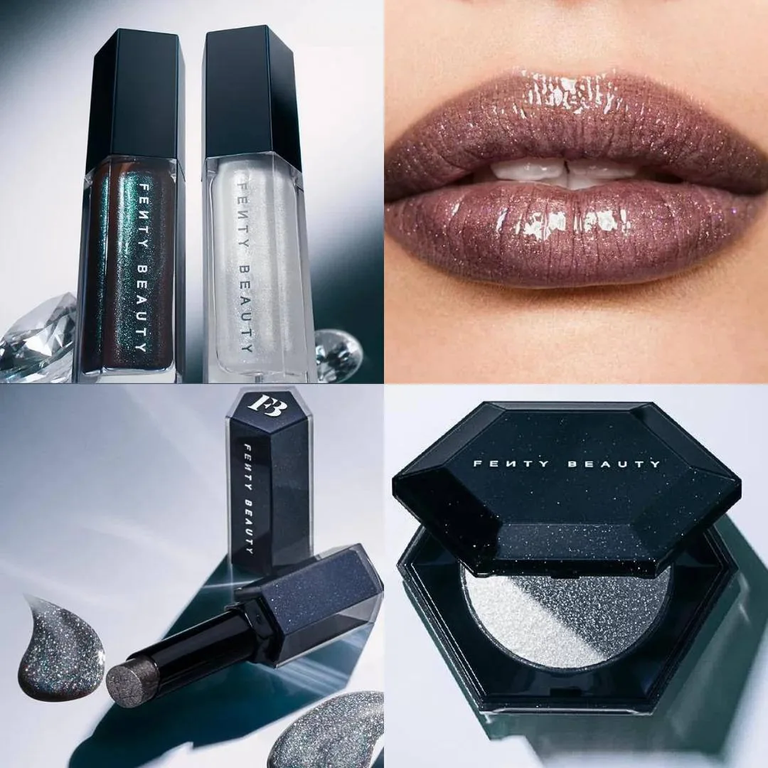 Уважаю блески от Ри и её Fenty Beauty! На повестке дня черный и белый варианты с крутыми названиями 