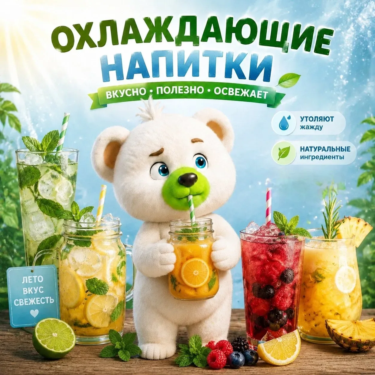 Охлаждающие напитки для детей: что можно, а что нельзя? ️
Лето в разгаре, и вопрос правильного питье