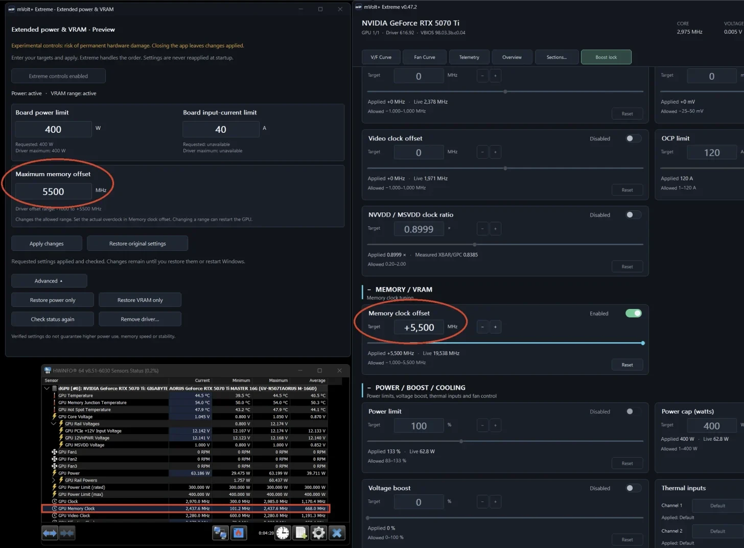 RTX 5070 Ti разогнали до 39 Гбит/с, но прироста нет.