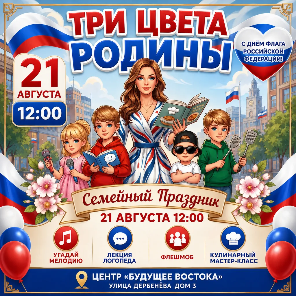 🇷🇺 Семейный праздник ко Дню Флага Российской Федерации!