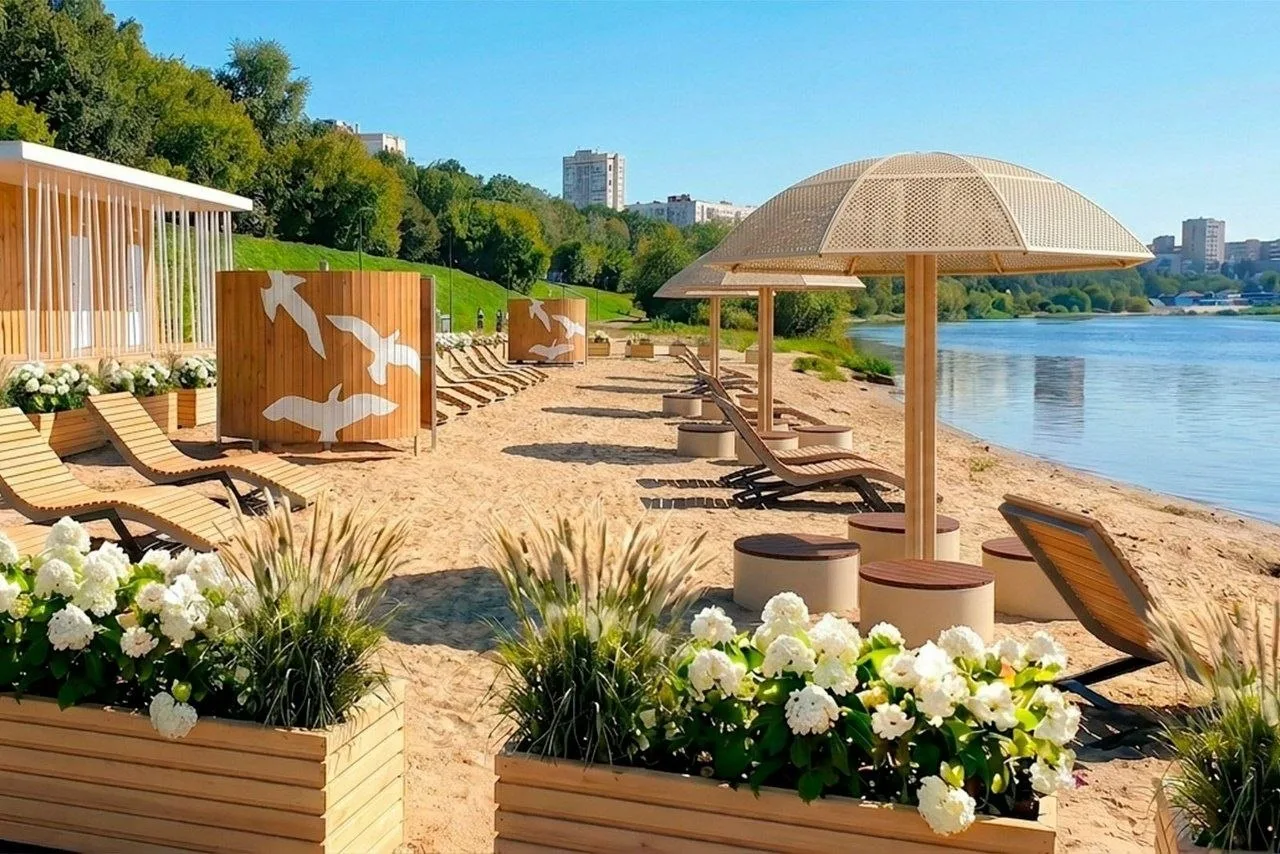 🏖 На территории «Борисовских прудов» продолжаются масштабные работы по модернизации и ...