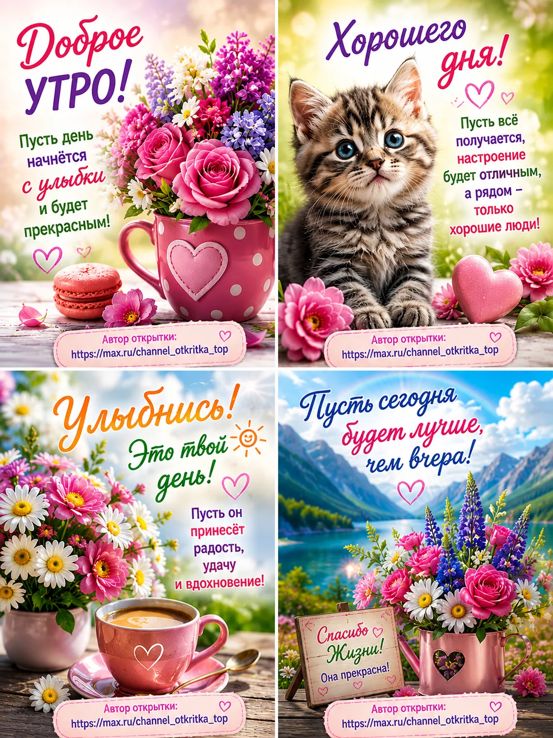 💌✨ Ловите новую порцию красивых открыток!🌸