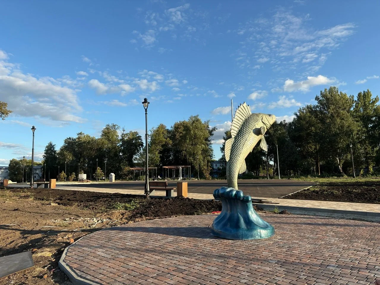 🌳В Задонске продолжают комплексно обновлять городской парк в рамках проекта «Тифлисски...