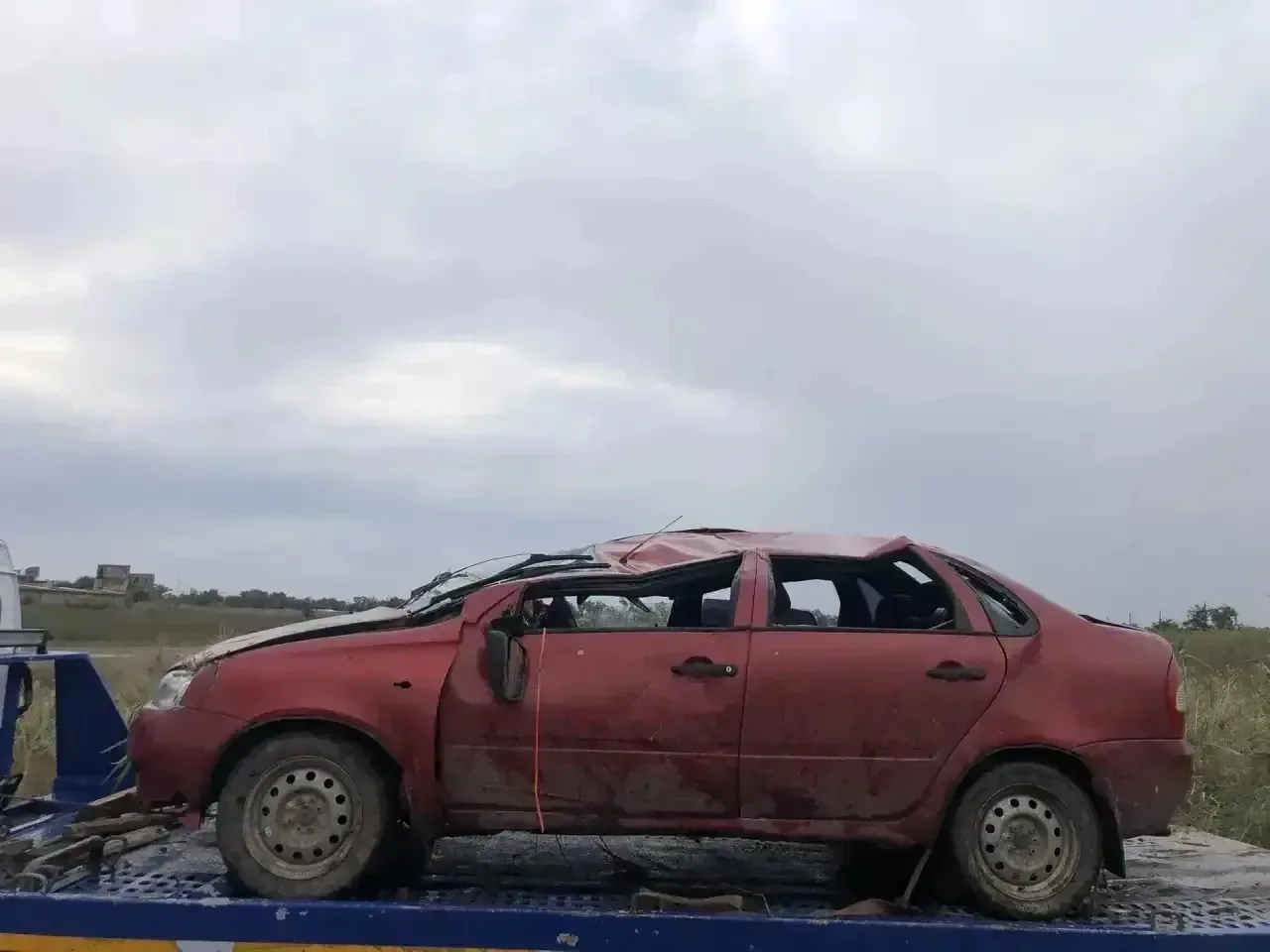 🚗В Буденновском округе начинающий водитель допустила опрокидывание автомобиля, в резул...