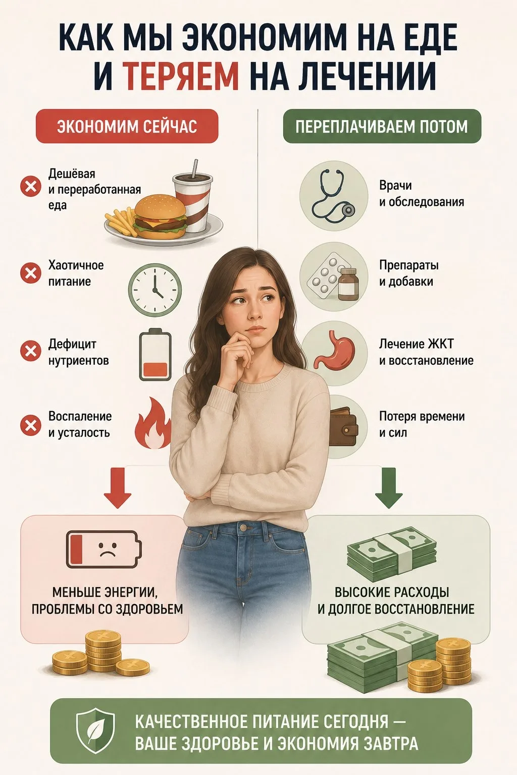 «Как мы экономим на еде и теряем на лечении"