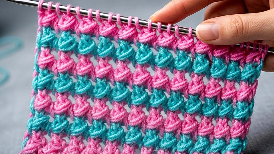 🧶 «ПЫШНЫЙ АЖУР» — нежный узор для пледа!