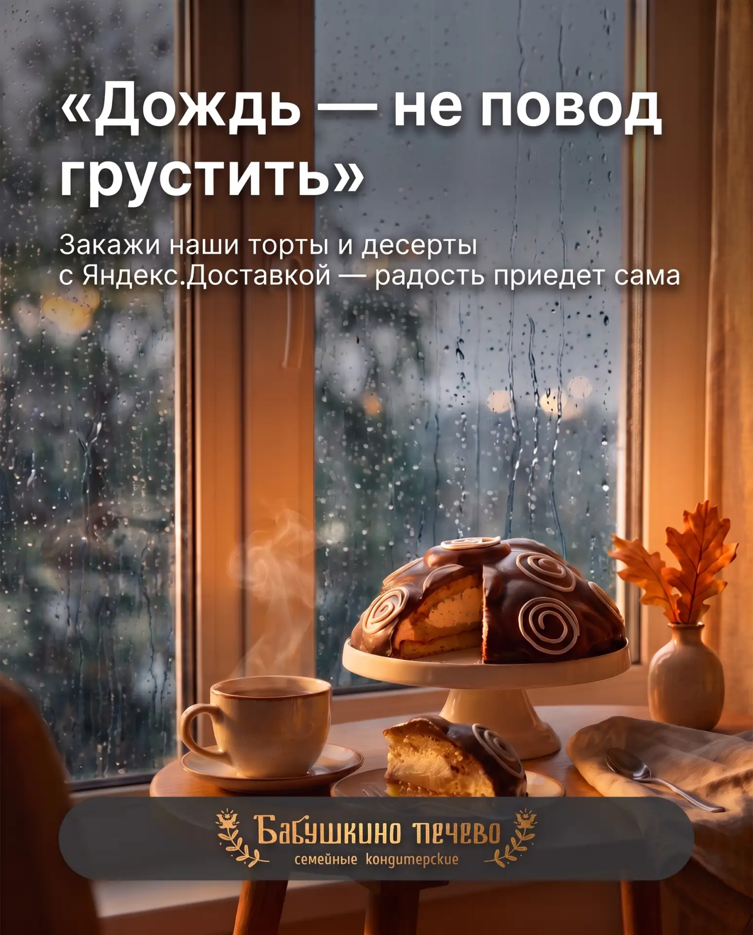 У нас есть доставка. Найдите нас в Яндекс.Еда и станет намного радсотнее, даже в сильно...
