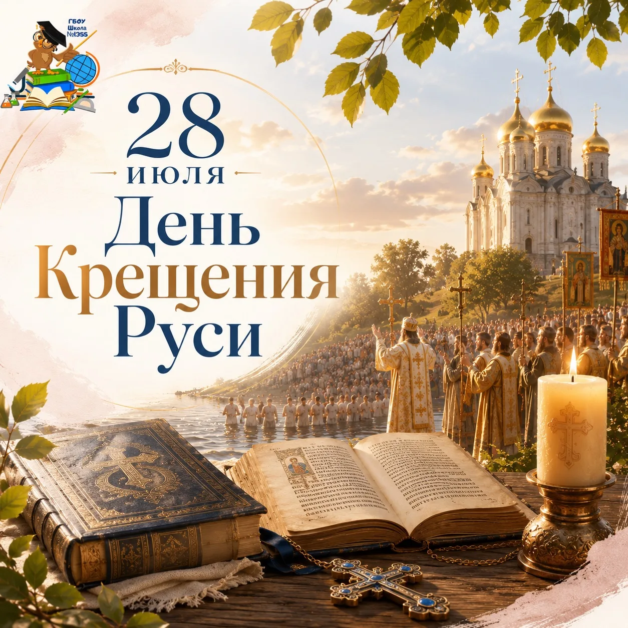 ⛪28 ИЮЛЯ —  ДЕНЬ КРЕЩЕНИЯ РУСИ 🇷🇺

Более 1000 лет назад произошло событие, которое сильно повлияло