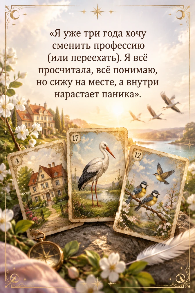 «Я уже три года хочу сменить профессию (или переехать). Я всё просчитала, всё понимаю, ...