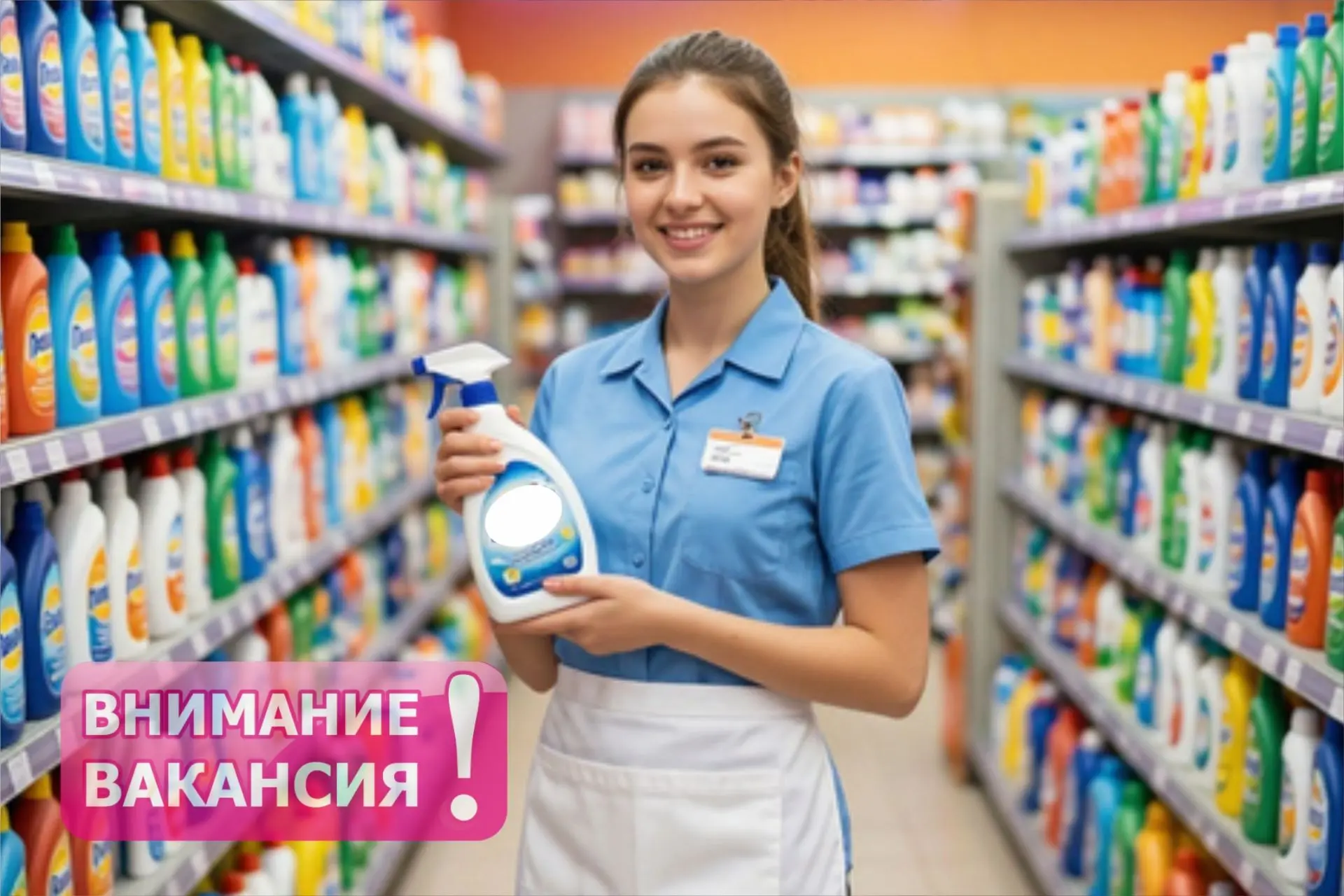 В магазин промтоварный р-н Дружба требуется