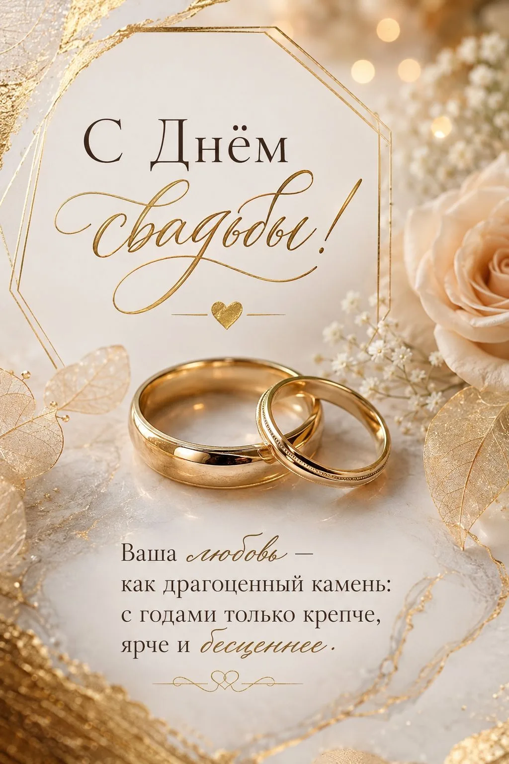 ❤️ Открытки с Днем Свадьбы