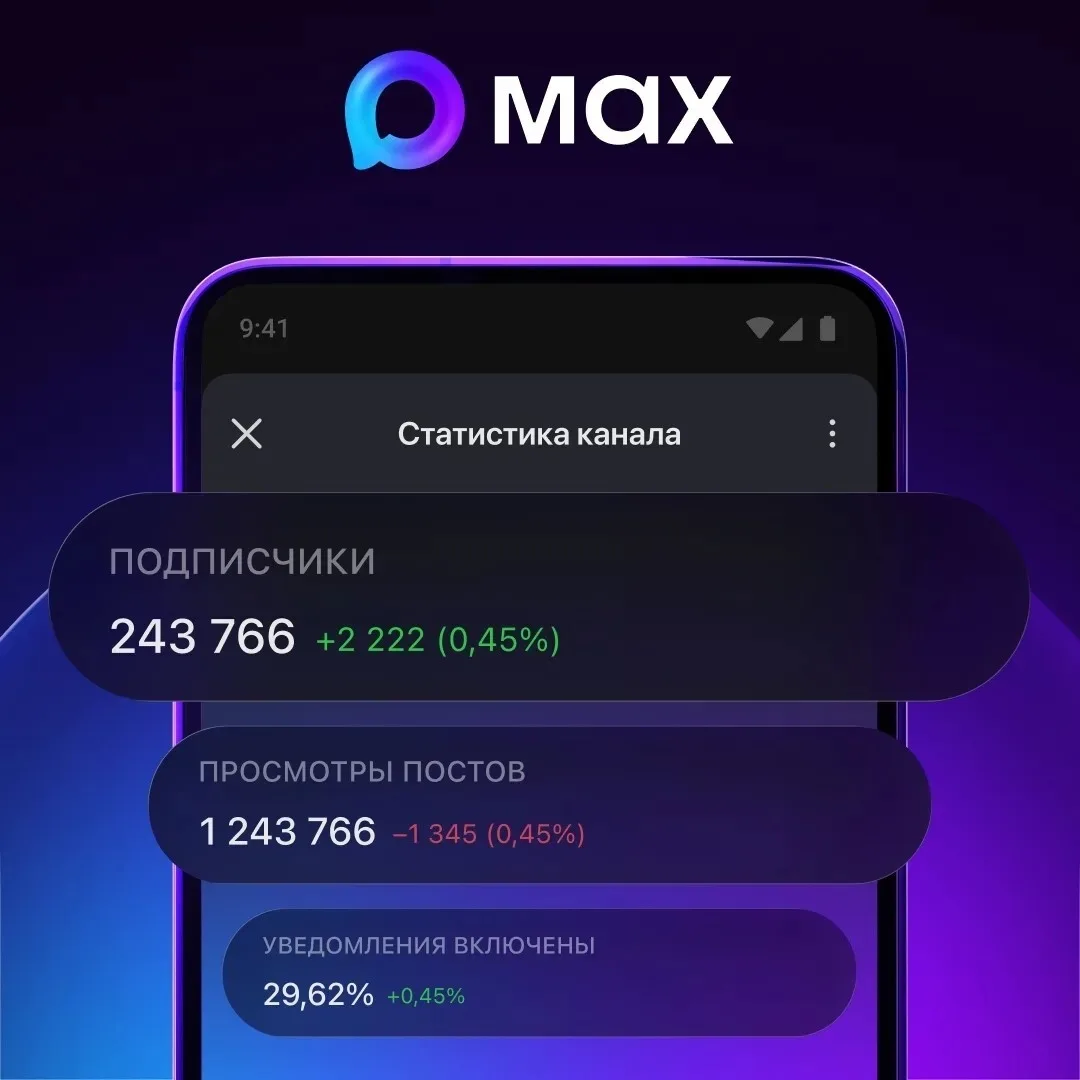 📈  В МАХ появилась возможность смотреть статистику каналов