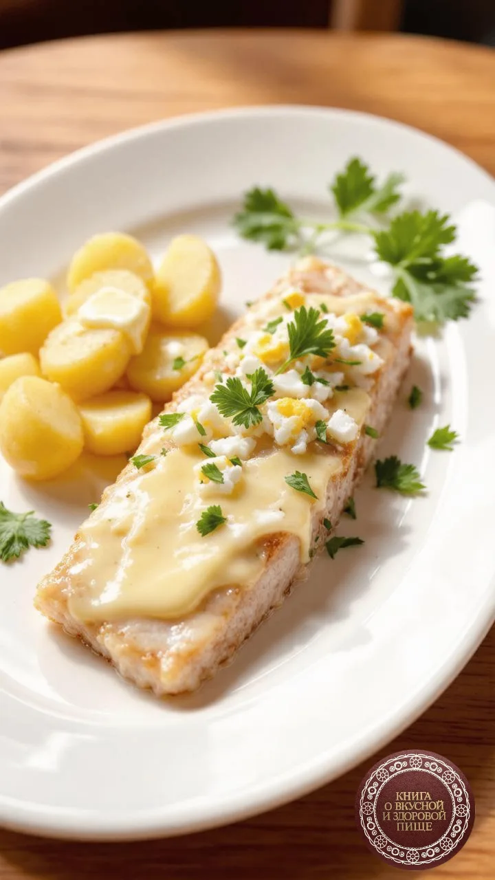 🐟 Треска отварная с яйцами и маслом