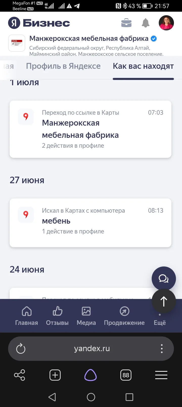 Медиа публикации