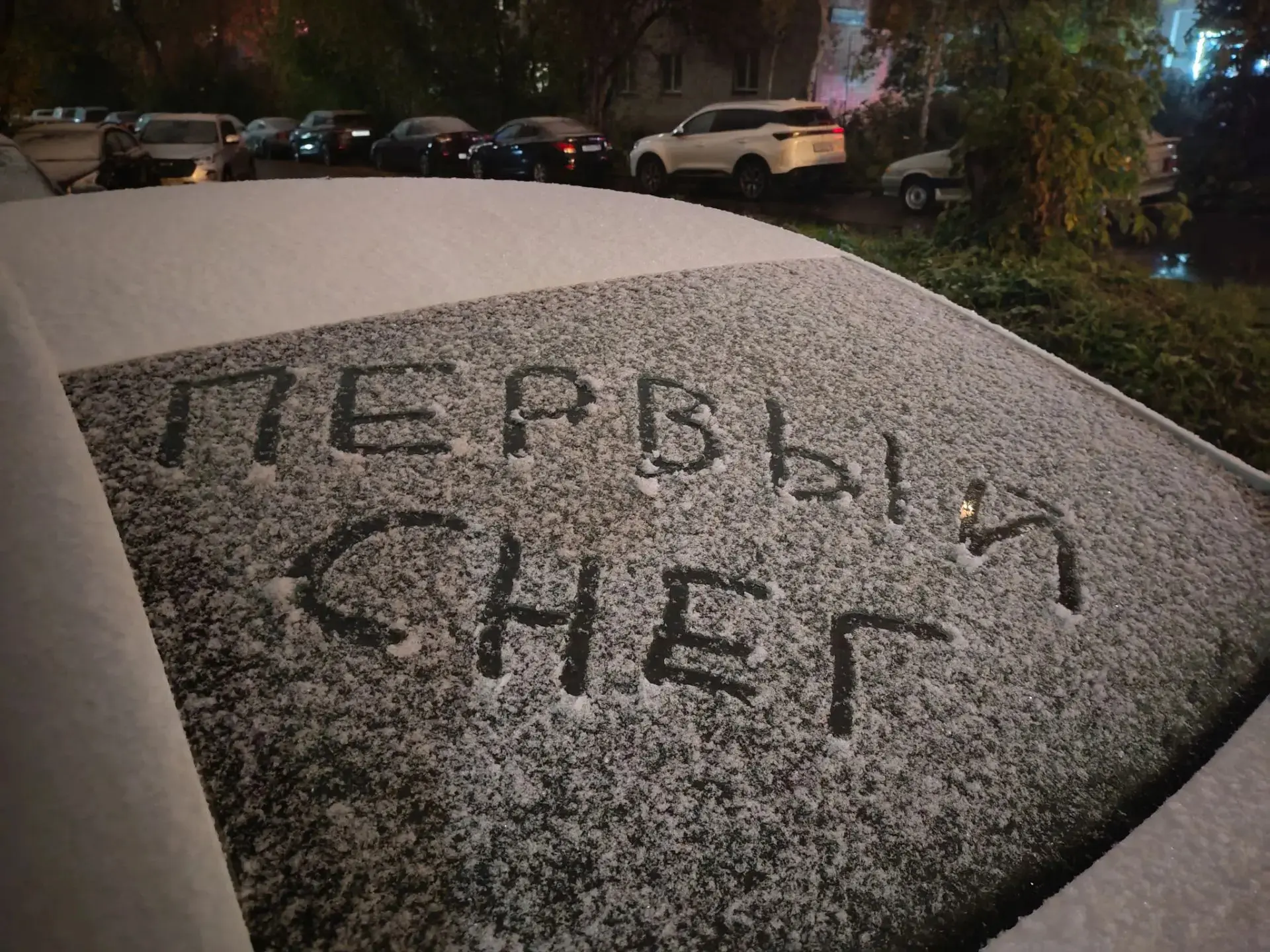 Первый снег в Пионерском