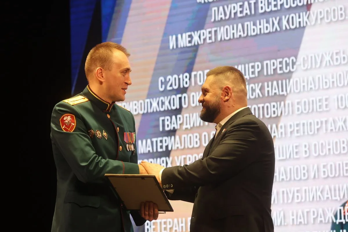 Офицер пресс-службы Приволжского округа Росгвардии стал победителем премии «Золотое перо России»  🔸В