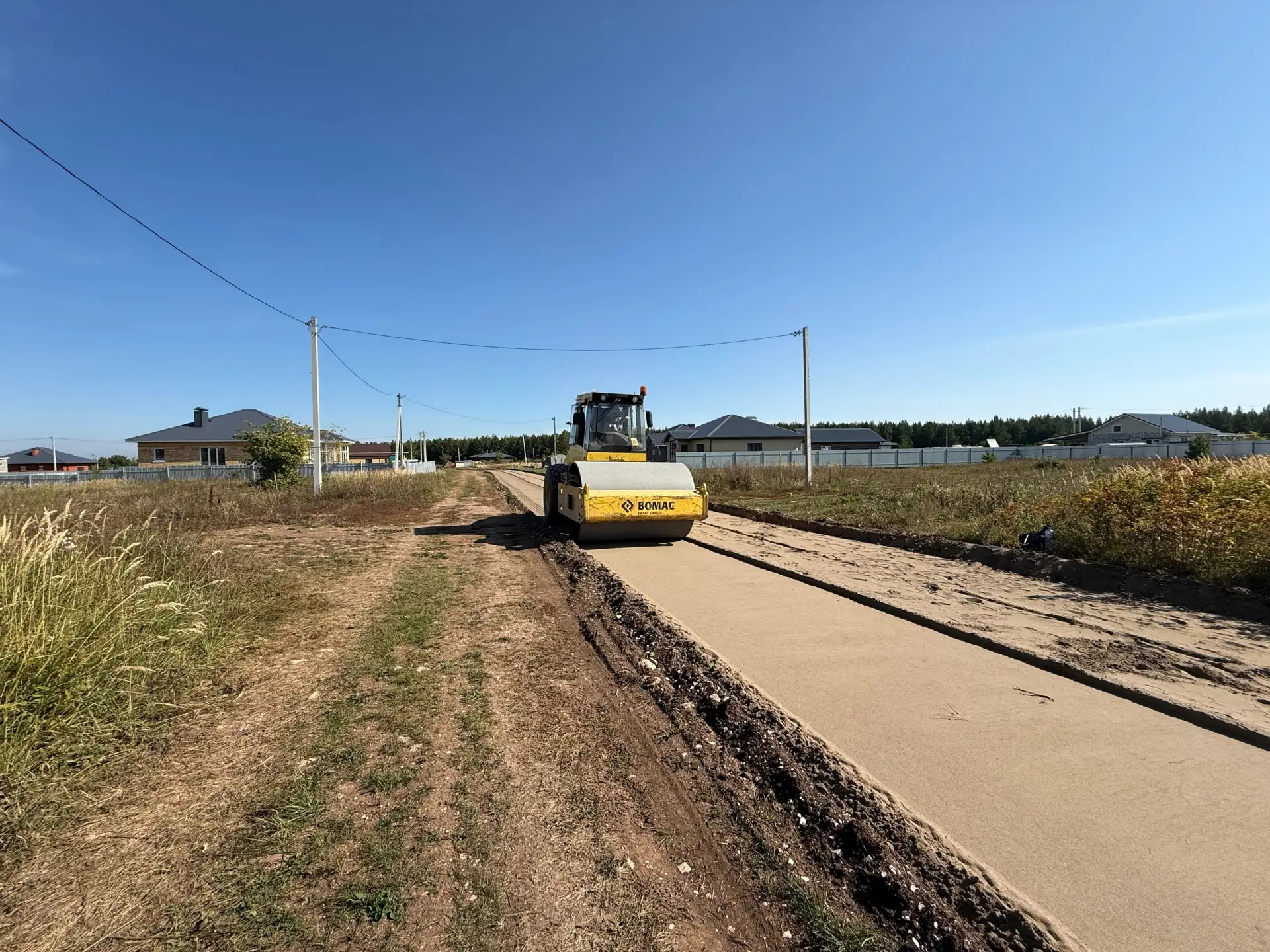🚧 В Мамадыше строят дорогу к земельным участкам многодетных семей