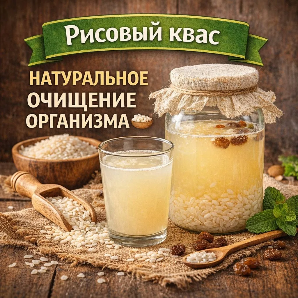 Рисовый квас — это лёгкий ферментированный напиток на основе риса и сахара. Его ценят за мягкий вкус