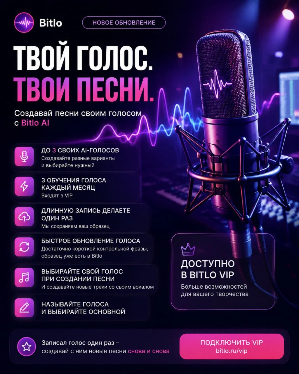 🎙 Твой голос. Твои песни.