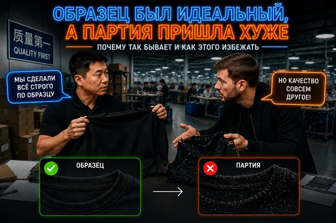 ⚠️ Образец был идеальный, а партия пришла хуже. Почему так бывает?