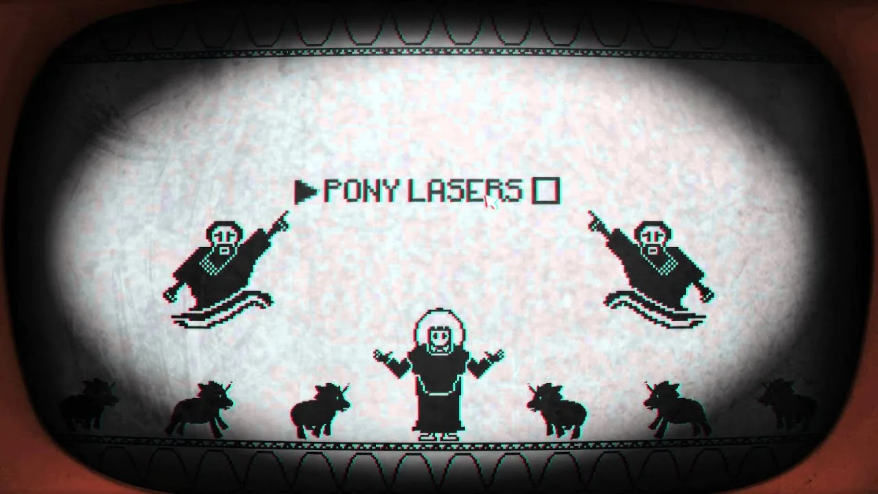 ✦ Pony Island — необычное психологическое приключение с пиксельной графикой, чёрным юмо...