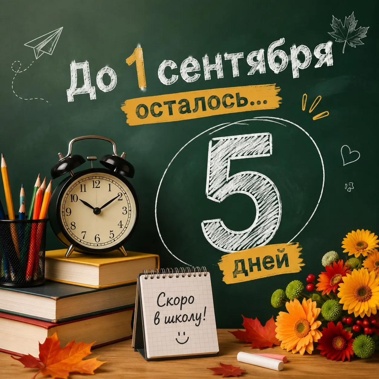 ☀️ 5 дней до 1 сентября! 💛