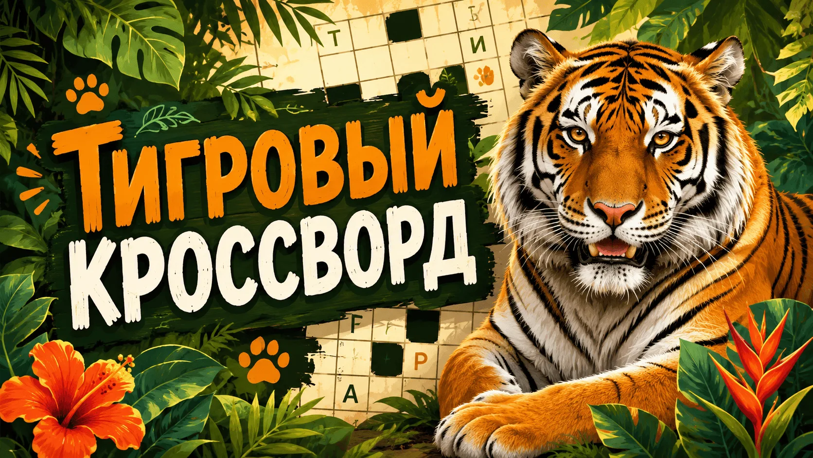 В Международный день тигра 🐯 мы подготовили для вас ТИГРовый кроссворд. Все вопросы — непростые, но