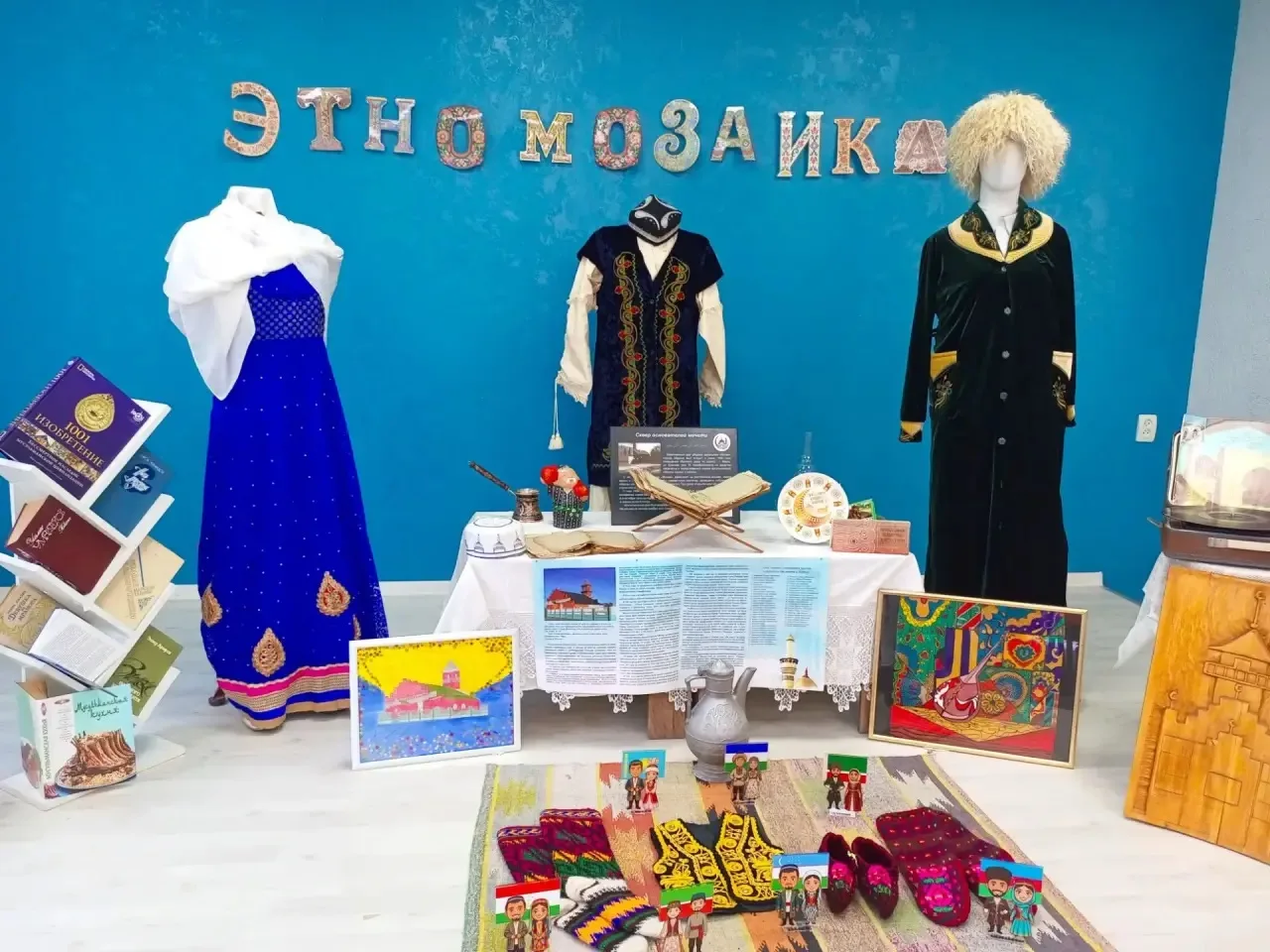 В читальном зале Центральной библиотеки начала работу этнографическая выставка "Мусульм...