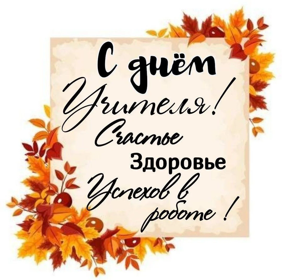 С Днем учителя! 🍁🎓