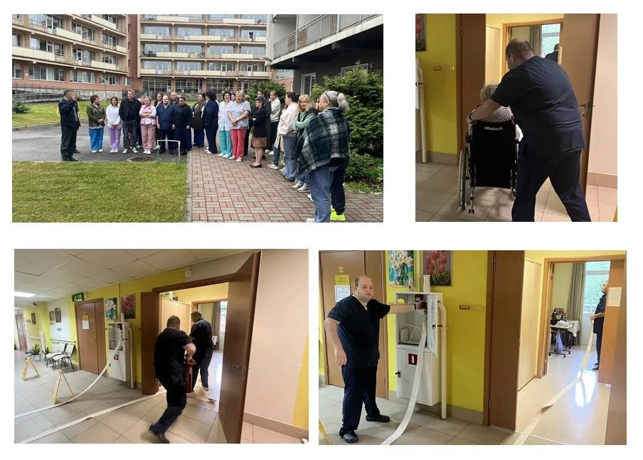 Практическое занятие по эвакуации сотрудников и проживающих СПб ГБ СУСО «ДИПИ № 1» в случае пожара.
