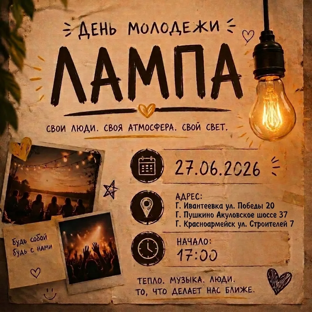 Проведите День молодёжи ярко вместе с нами!