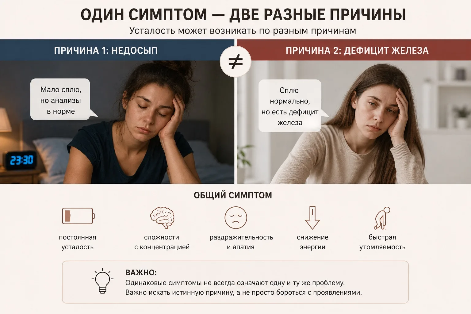 Универсальные советы часто не работают