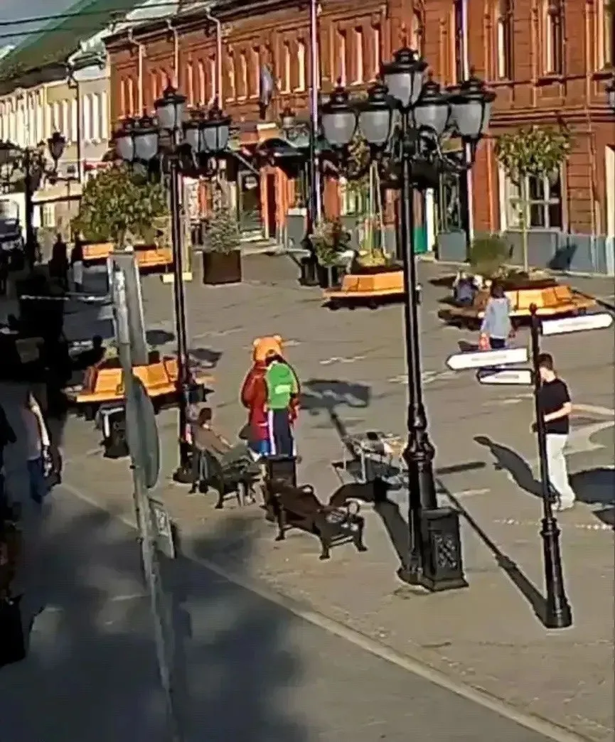 В Ярославле полиция ищет вандала за порчу медведей в пешеходном центре