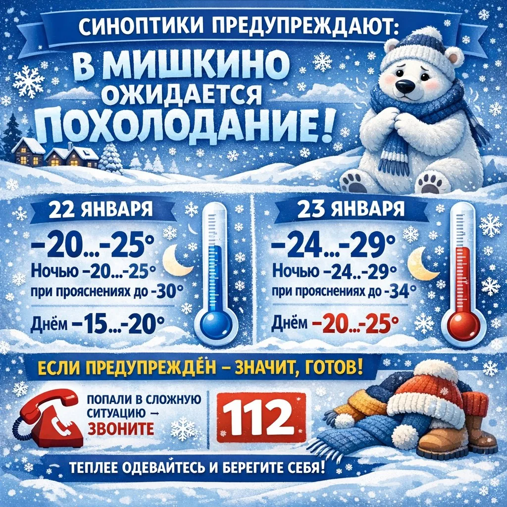 Готовимся к серьёзным морозам в Башкортостане! 🥶