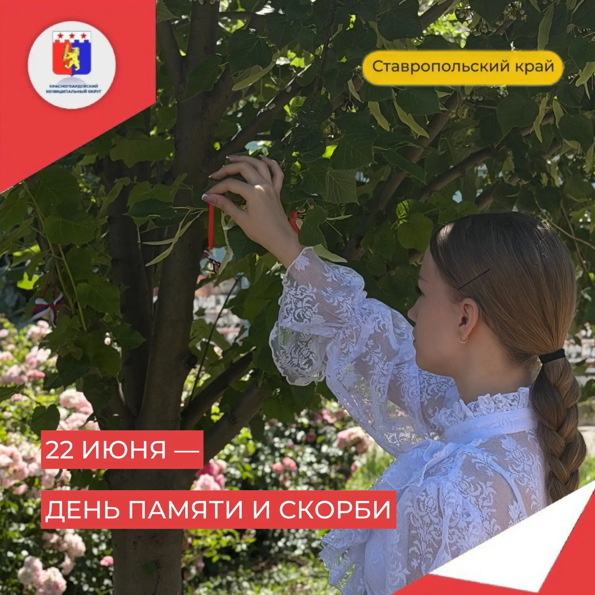 Сегодня, в День памяти и скорби, волонтеры округа не остались в стороне. Ребята приняли активное уча