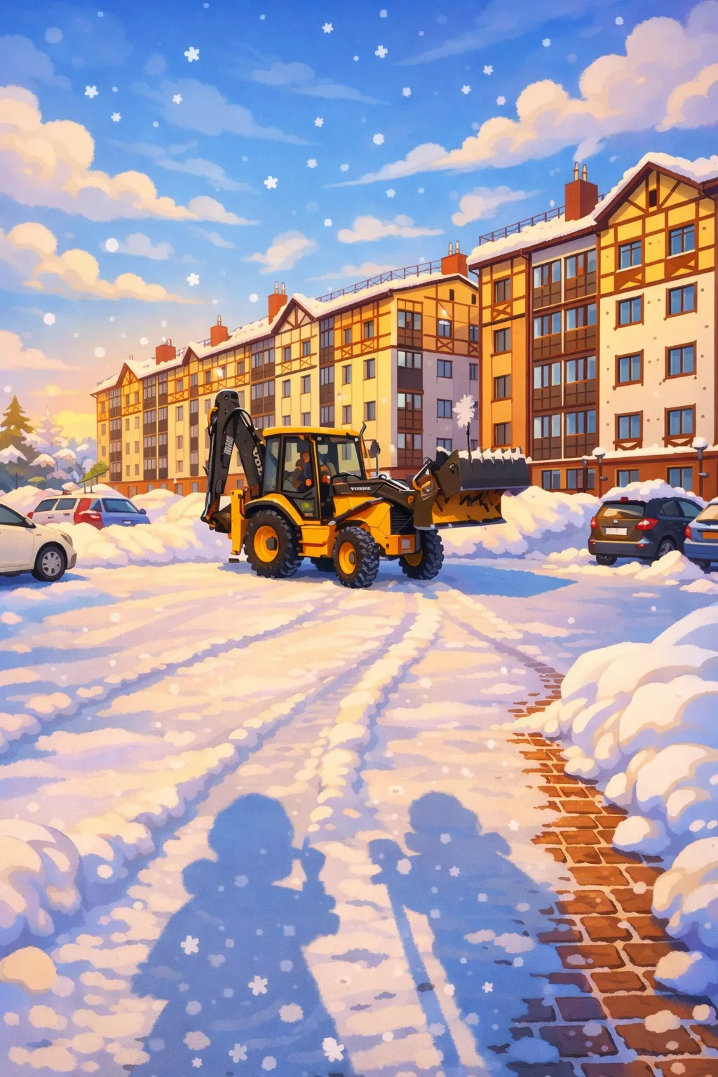 ❄️Внимание! В понедельник 2го февраля с 8.00 на территории ЖК будет произведена комплек...