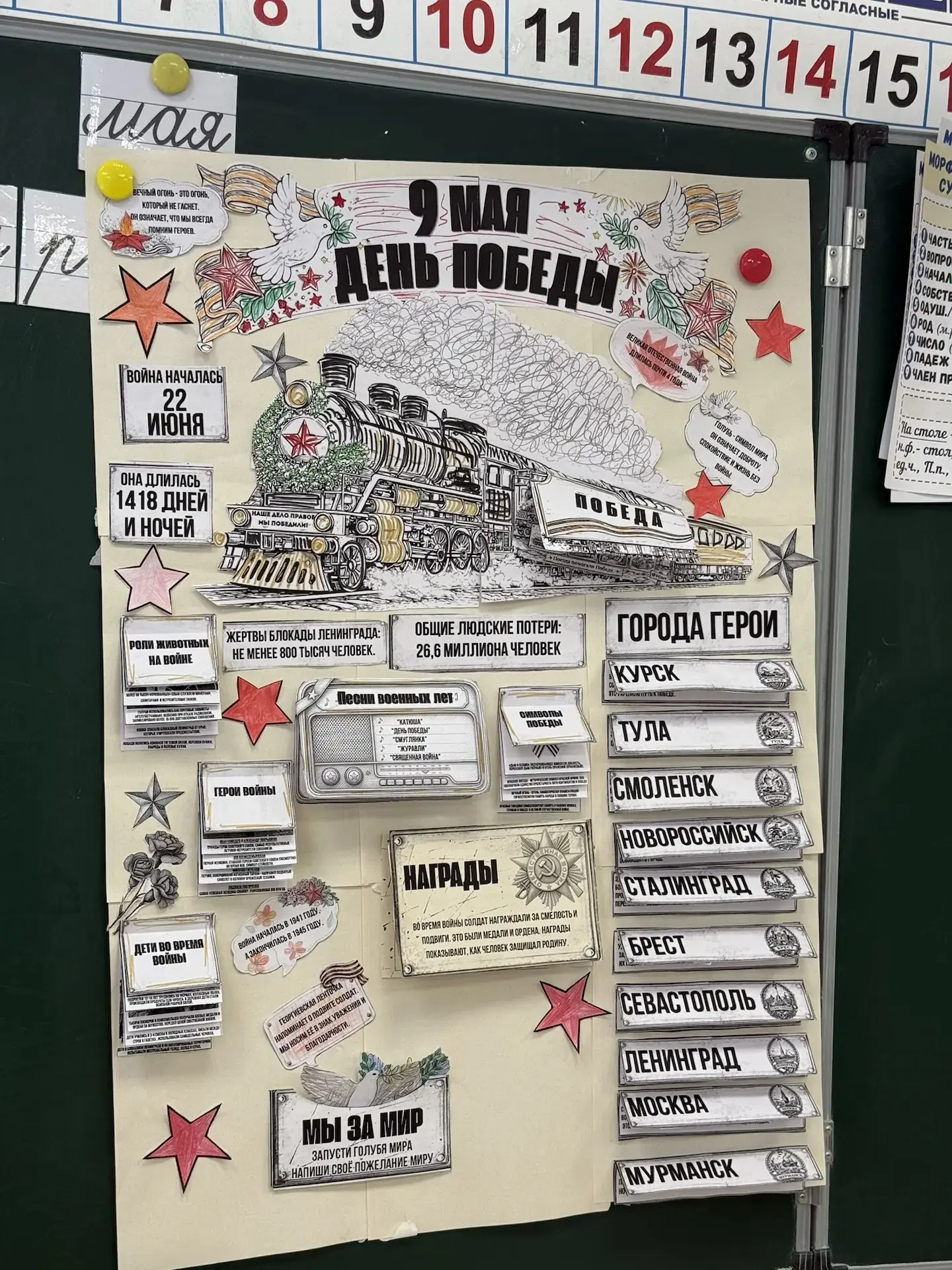 🇷🇺 Всю неделю наши самые юные, но очень ответственные ученики начальной школы готовились встретить 9