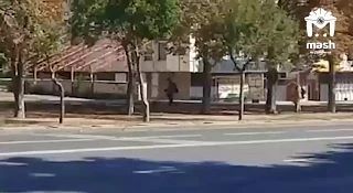 В Мариуполе заметили коммунальных работников, которые косили виртуальную траву и убирал...