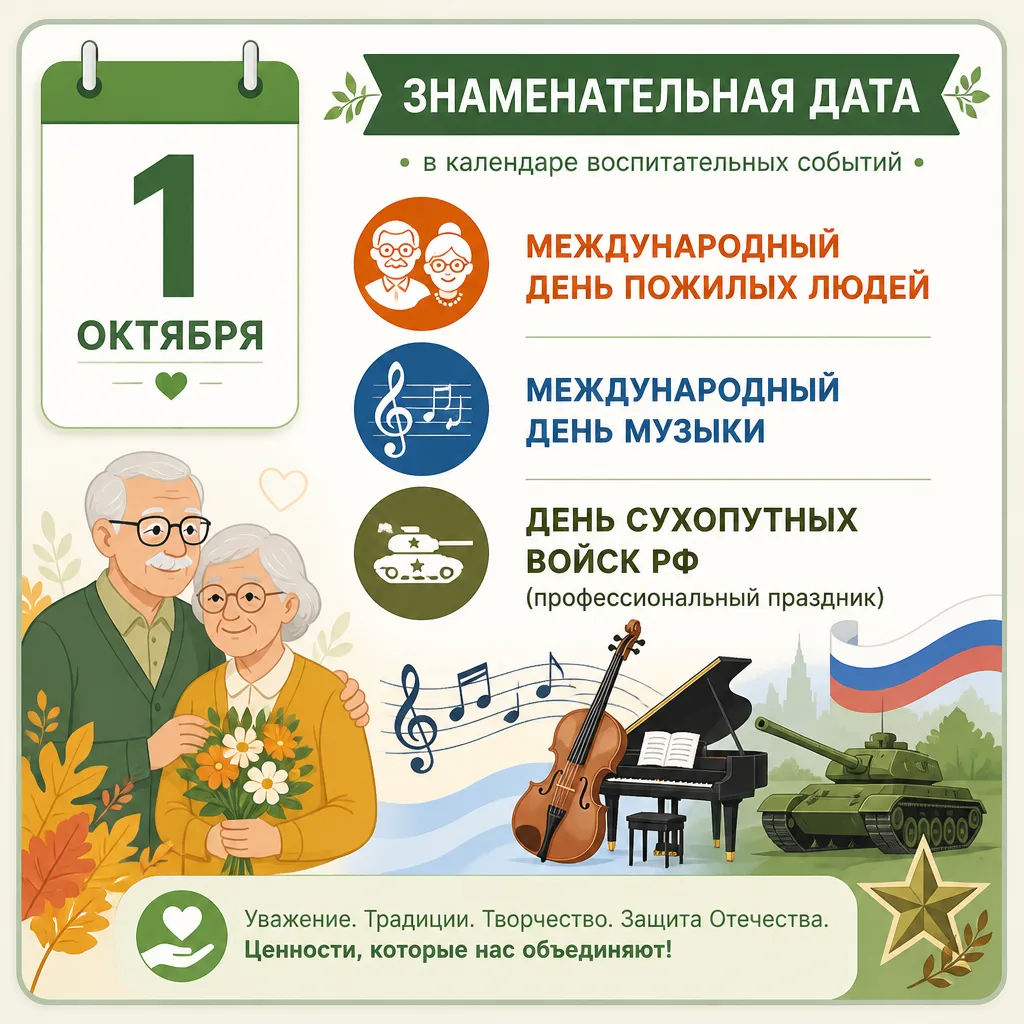 Сегодня 1 октября 2026 года