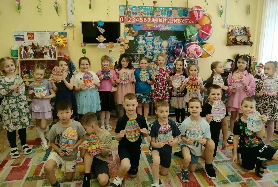 🐣 В дошкольных группах готовятся к светлой Пасхе!  В этом году праздник Пасхи выпадает на 12 апреля,